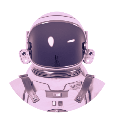 Représentation d'un anonyme avec un astronaute